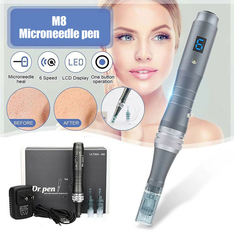 2023 New Wireless Dr Pen Powerful Ultima M8 Microneedle Derma needle pen Meso Rechargeable Derma Roller microneedle pen