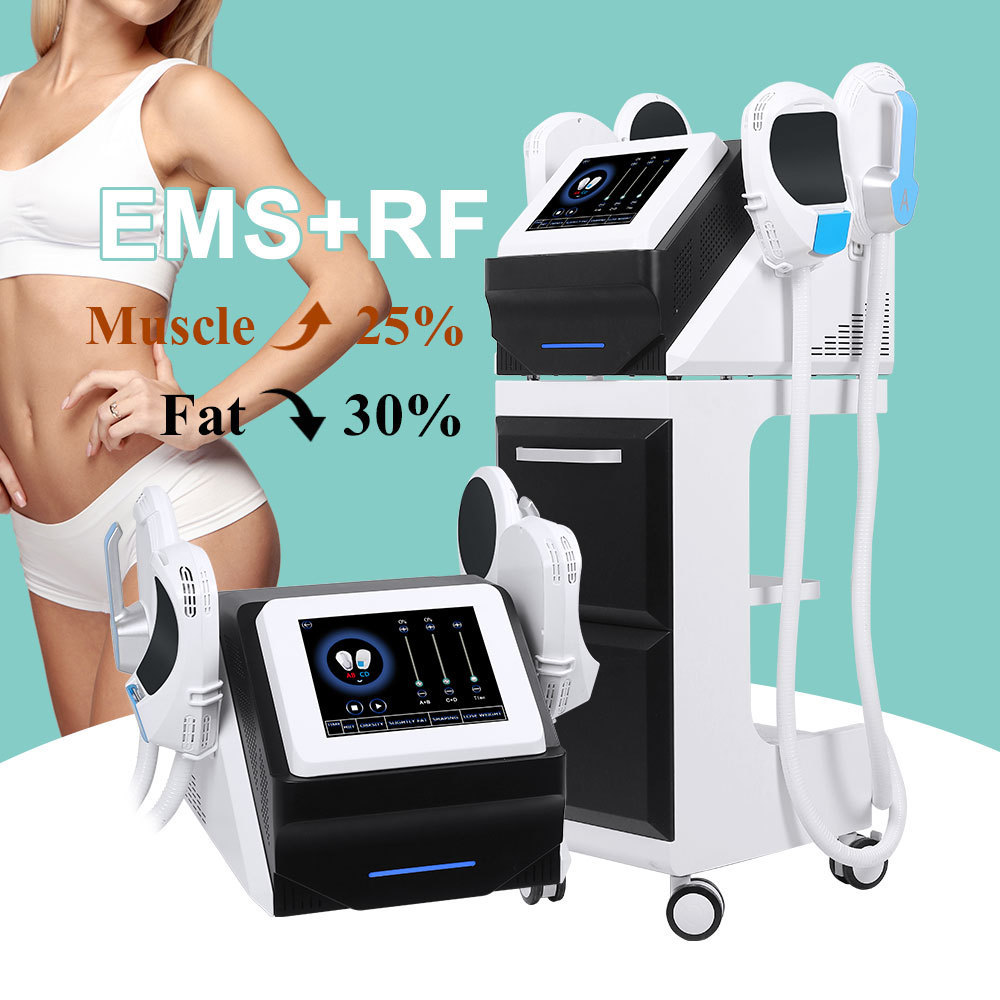 4 handles ems muscle sculpting cellulite reduction slimming machine professional