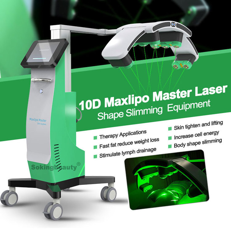 Professional 10D maxlipo 532nm green light lipo laser slimming machines Lipolaser slim device