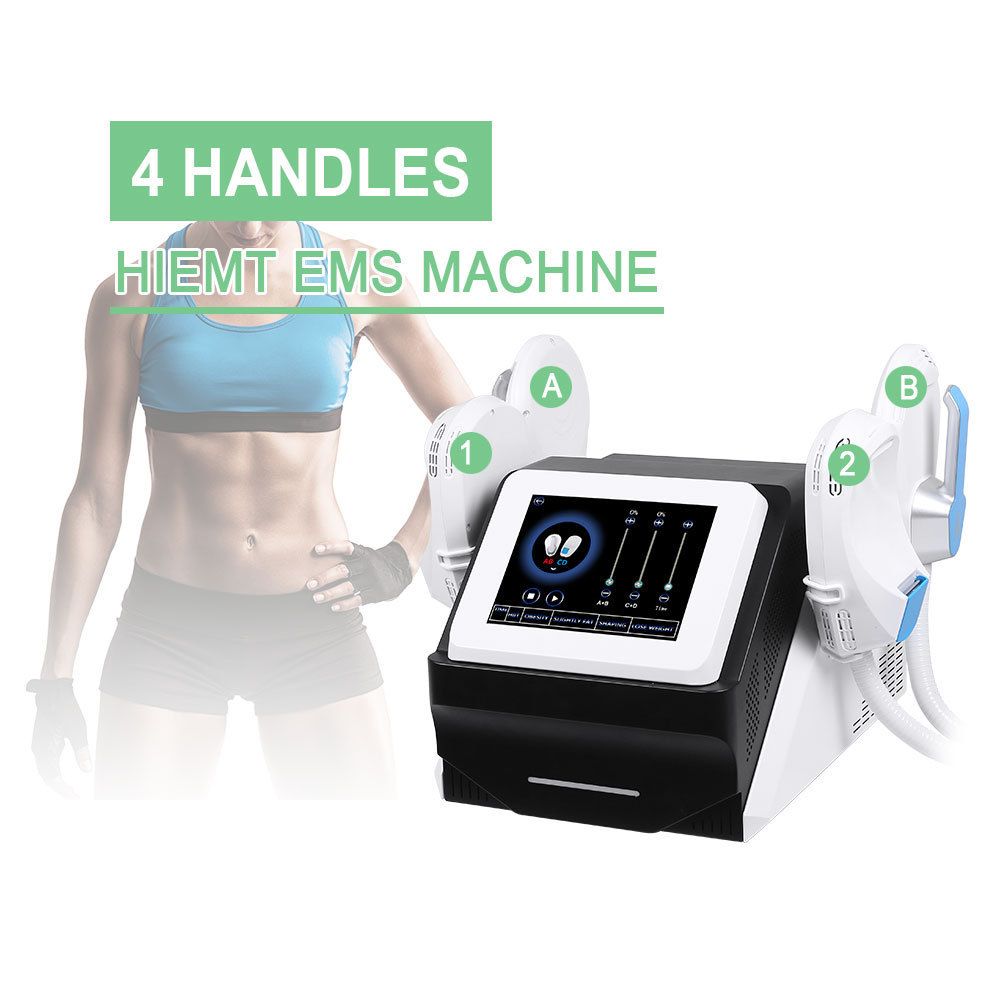 4 handles ems muscle sculpting cellulite reduction slimming machine professional