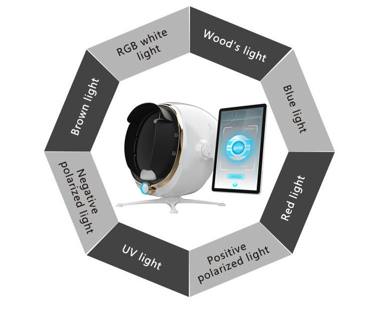 Facial skin analyzer 3D scanner/skin hair analyzer equipment