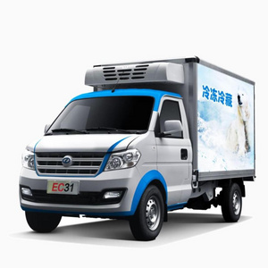 DFSK electric freezer box truck EEC refrigerated delivery van EC31 small refrigerated box truck for sale