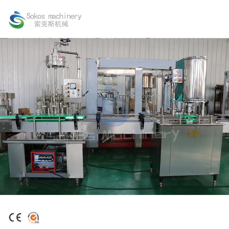 Sokos Automatic Carbonated Beverage Can Filling Production Line Energy Drink Filling Machine