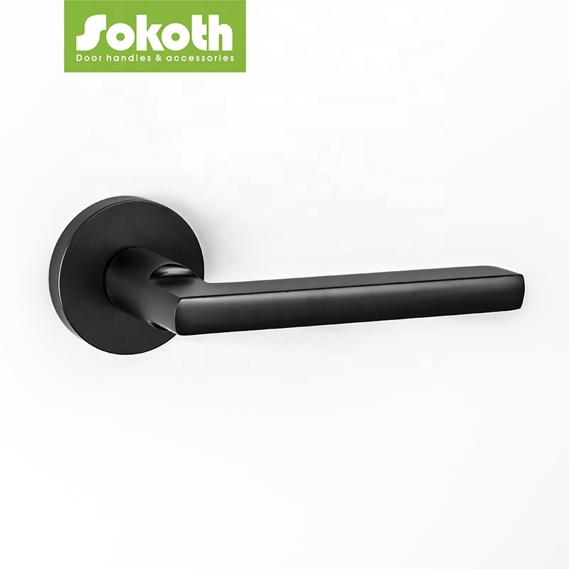 High quality Aluminum bathroom door lock and handle door lever handle