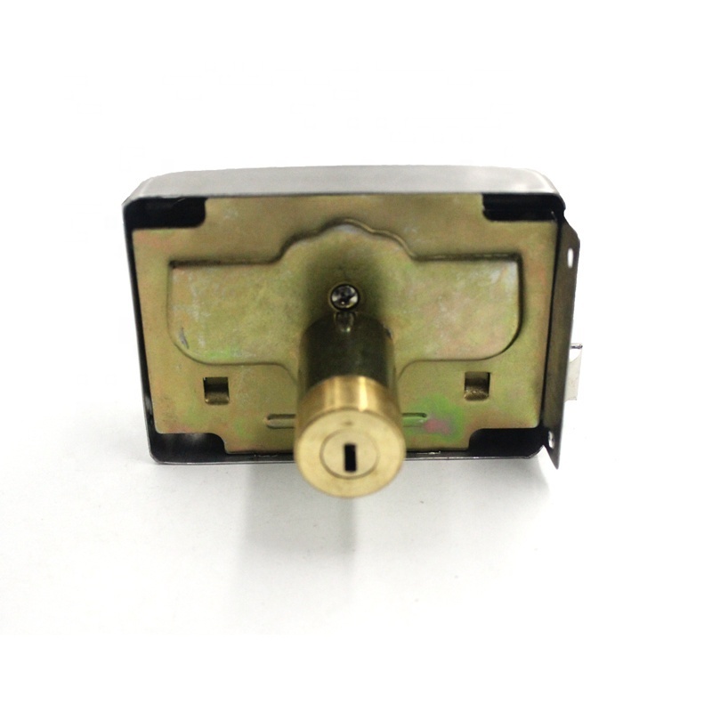 African market gate deadbolt door rim lock with key