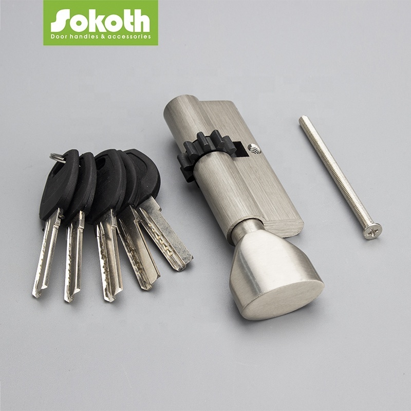 high quality security zinc alloy 70mm door cylinder with lock