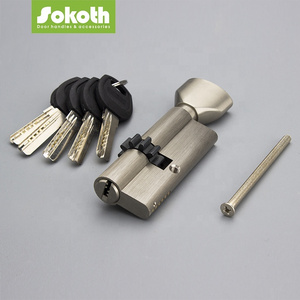 high quality security zinc alloy 70mm door cylinder with lock