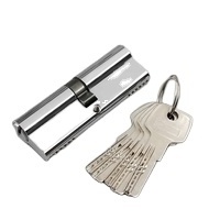 Cylinder lock cover with one side knob one side key lock cylinder for lock cylinder security