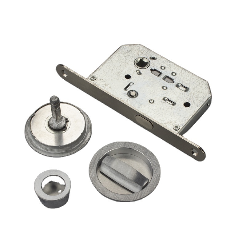 Wholesale Hook latch flush bathroom sliding door lock round and square security locks israel european style lock body