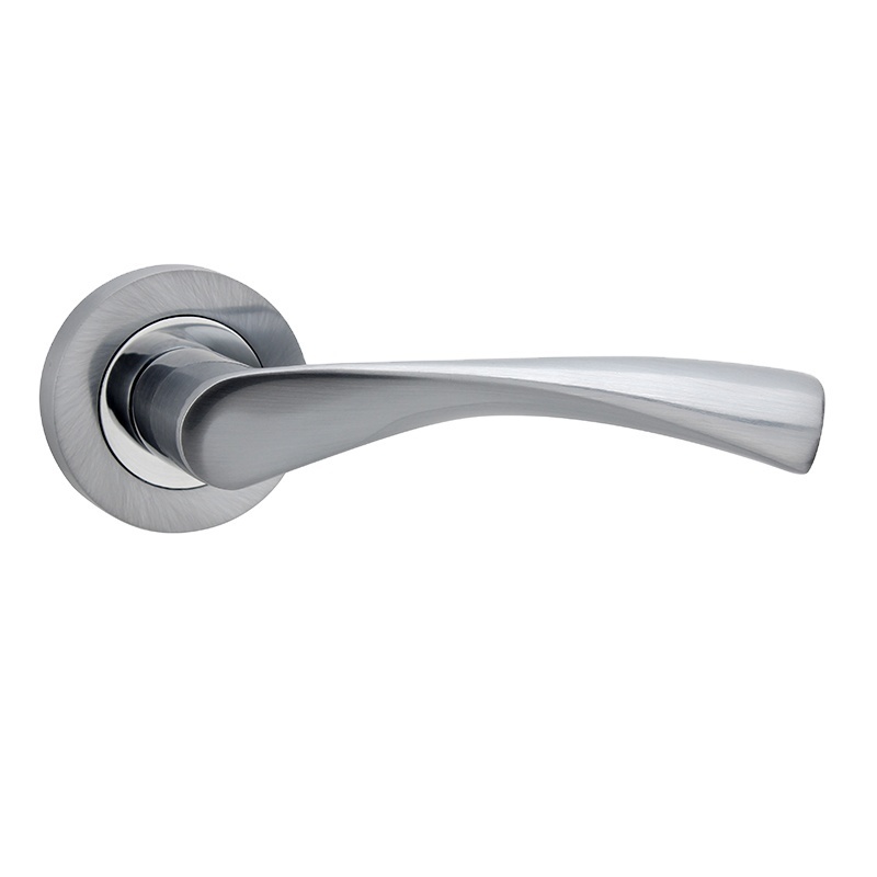 Modern Interior Doors Handles Eastern Europe Circular Rose Lever Handle high quality Lever handle aluminum