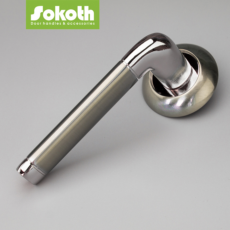 Sokoth Door Lock Popular Luxury Tubular Aluminum Lever Door Handle Security Classic Entrance Lever