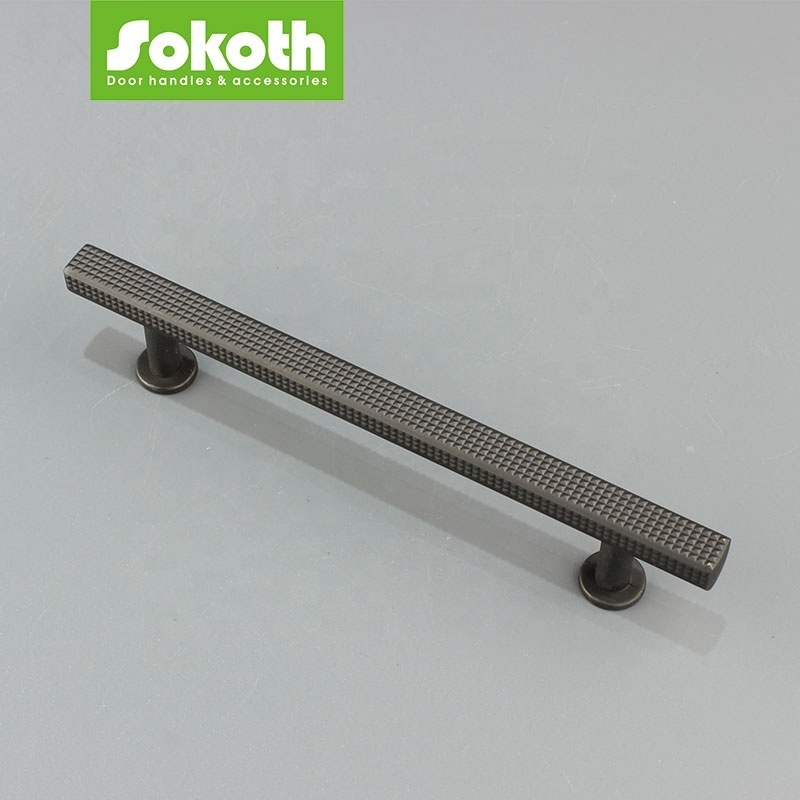 2023 New Drawer matt Black gold zinc aluminum 128mm 196mm 224mm  kitchen cabinets door pull handle hardware handle