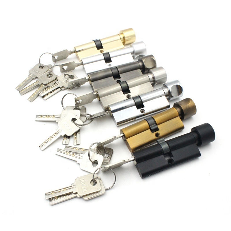 70mm Saudi Cheap aluminum zinc door cylinder lock,factory price euro profile cylinder,brass lock cylinder