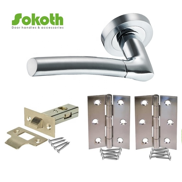 Tubular Mortice Lock Body Door Latches - Silver & Gold - UK Quality Internal Door Latches