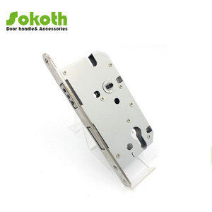 Silence system Stainless steel lock body,5845 8545 7050 brass door lock,SS and gold lock pick set