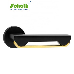 Classic Luxury Door Handle Large Size Modern Gold Villa Gate Zinc Alloy Door Handles