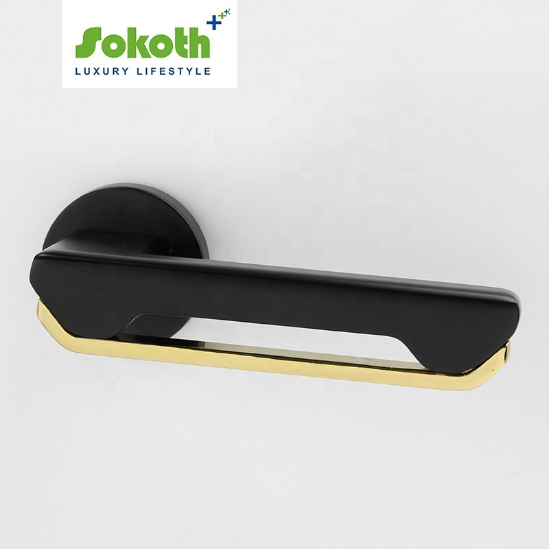 Classic Luxury Door Handle Large Size Modern Gold Villa Gate Zinc Alloy Door Handles