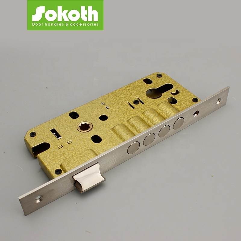 SOKOTH middle east Saudi Arabia cheap high quality factory price stainless steel iron plate 8545 Mortise door lock body