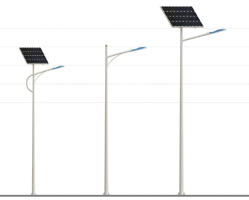 SOKOYO Lampadaire Solaire LED Outdoor Lighting Street Road Solar Street Light With Panel