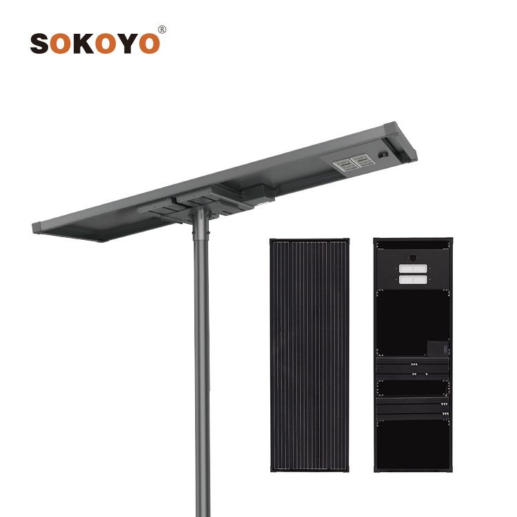 SOKOYO Expressway Road Garden Lamp 60w 80w 120w LED Solar Energy Street Lights Outdoor Waterproof