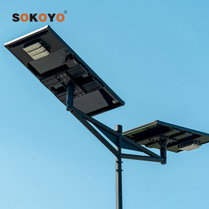 SOKOYO IP66 Outdoor All In One Solar Street Lamp 60W 80W 120W Integrated Led Solar Street Light