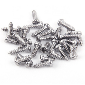 China Metal 304 Stainless Steel Pan Head Self Tapping Screw Manufacturer Custom M1/M6 Self Tapping Fasteners Screws