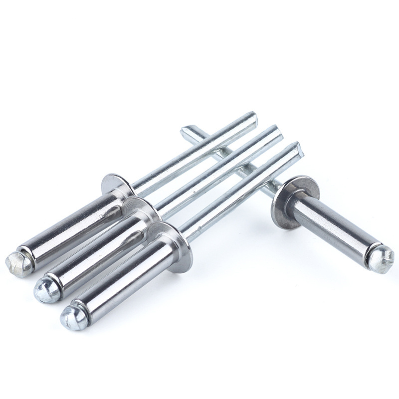 Aluminum and Steel Open End Blind Rivets - Dome Head Pop Rivets for Various Applications