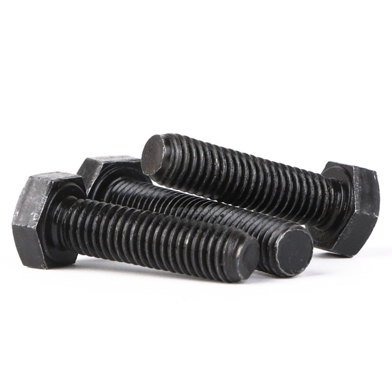 Black Hex Screw Bolts and Nuts Din933 M6 Bouten M10 Tuerca Y Perno Fasteners M12 M13 Hexagon Bolts 18X80 Mm 8.8 Hex Head Bolt