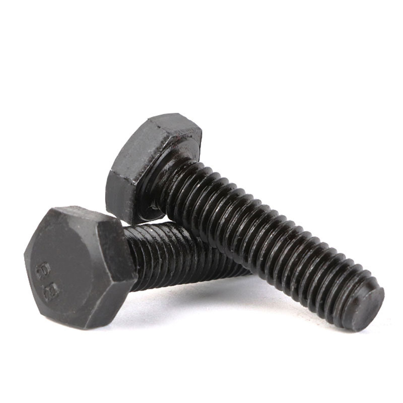 Black Hex Screw Bolts and Nuts Din933 M6 Bouten M10 Tuerca Y Perno Fasteners M12 M13 Hexagon Bolts 18X80 Mm 8.8 Hex Head Bolt