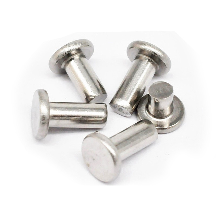 304 Stainless Steel Din 7338 Type A Flat Head Solid Rivets - High-Quality Fastening Solutions