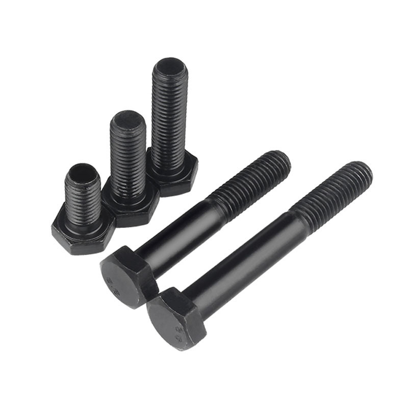 Black Hex Screw Bolts and Nuts Din933 M6 Bouten M10 Tuerca Y Perno Fasteners M12 M13 Hexagon Bolts 18X80 Mm 8.8 Hex Head Bolt