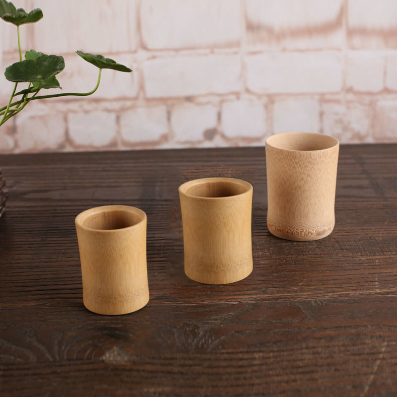 Free Sample Tableware Eco-friendly Handmade Mug Reusable Drinking 100% Natural Bamboo Cups ecofriendly