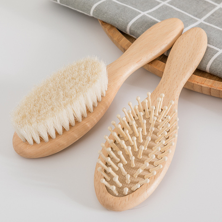 Baby Hair Brush Baby Gift Set Wood Brush Baby Set Hair Detangler Brush