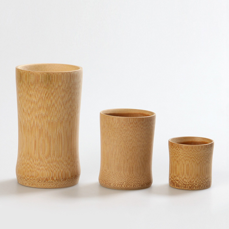 Free Sample Tableware Eco-friendly Handmade Mug Reusable Drinking 100% Natural Bamboo Cups ecofriendly