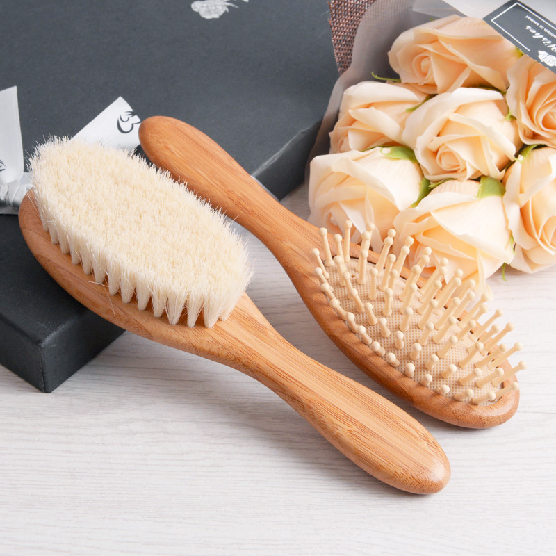 Baby Hair Brush Baby Gift Set Wood Brush Baby Set Hair Detangler Brush