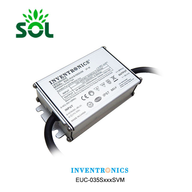 Inventronics EUC Series 35W Constant Current IP67 LED Driver For low bay Light