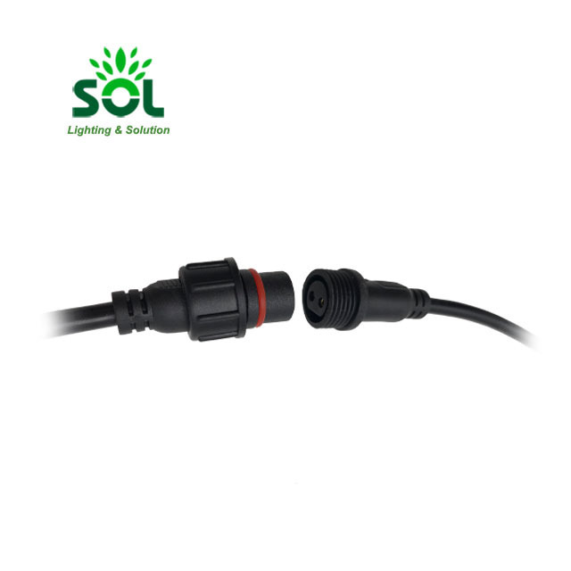 Male Female 1 Input 3 Outputs IP67 Waterproof Connector Cable Black-in Connectors