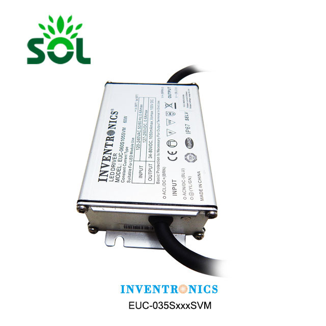 Inventronics EUC Series 35W Constant Current IP67 LED Driver For low bay Light