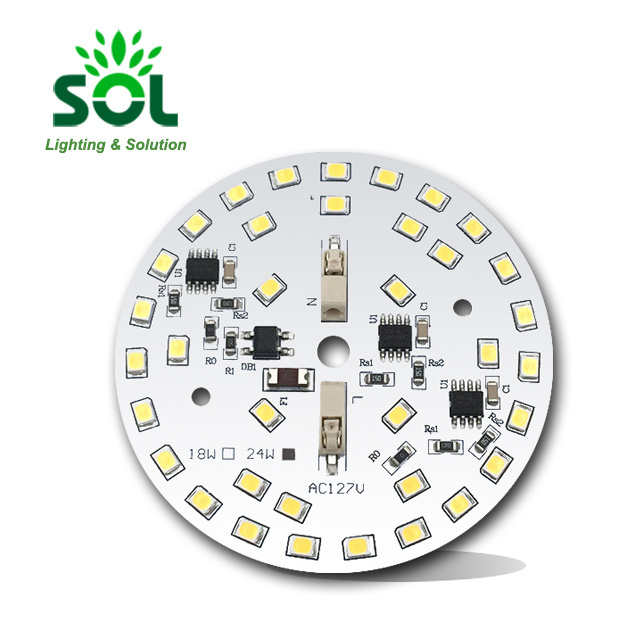 Factory price 220V 5W 7W 9W 12W smd led bulb pcb with IC