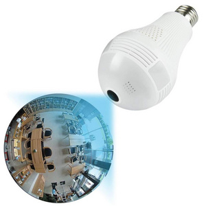 Bulb Light Wireless IP Wi-fi  1.3MP Home Security WiFi Bulb FishEye 960P 360 degree CCTV Camera