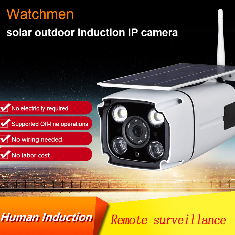 High Quality wireless security system outdoor  two-way  audio  wifi Solar Panel Battery Power CCTV  Video Camera