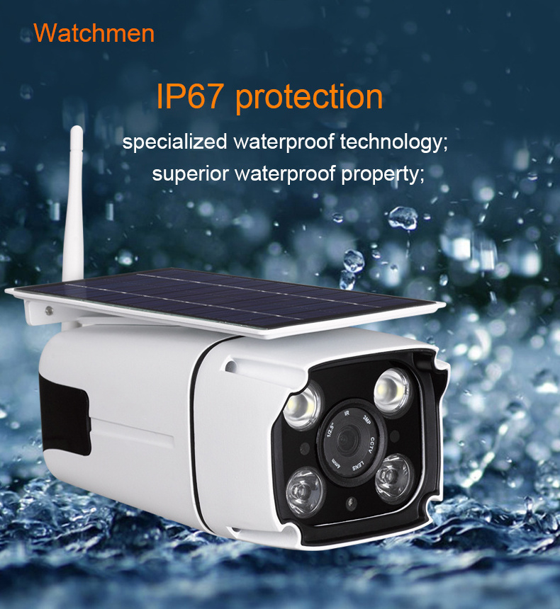 High Quality wireless security system outdoor  two-way  audio  wifi Solar Panel Battery Power CCTV  Video Camera