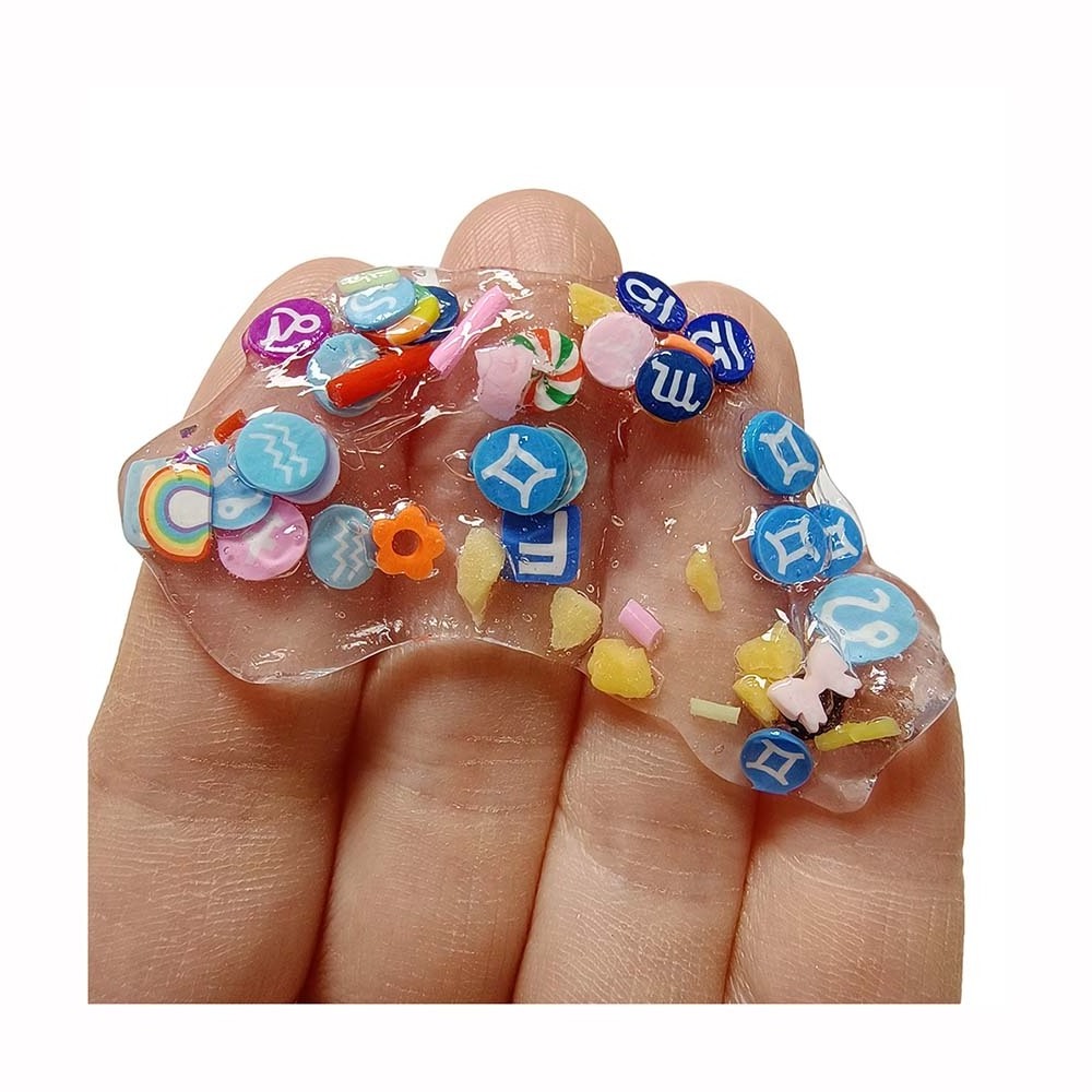 Clay Letter Slices Soft Polymer Swirl Roll Candy Random Mixed Mini Nail Art Stickers Slime Accessory Suppliers