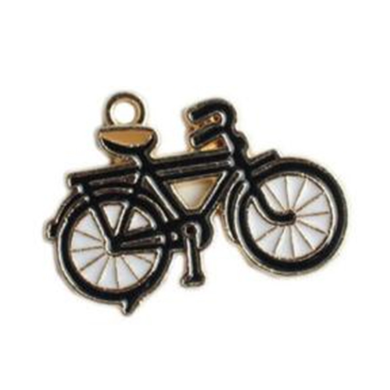 Enamel Charms Vintage Daily Use Table Lamp Television Bicycle Charm For Necklace Pendant Bracelet Accessory Jewelry Making