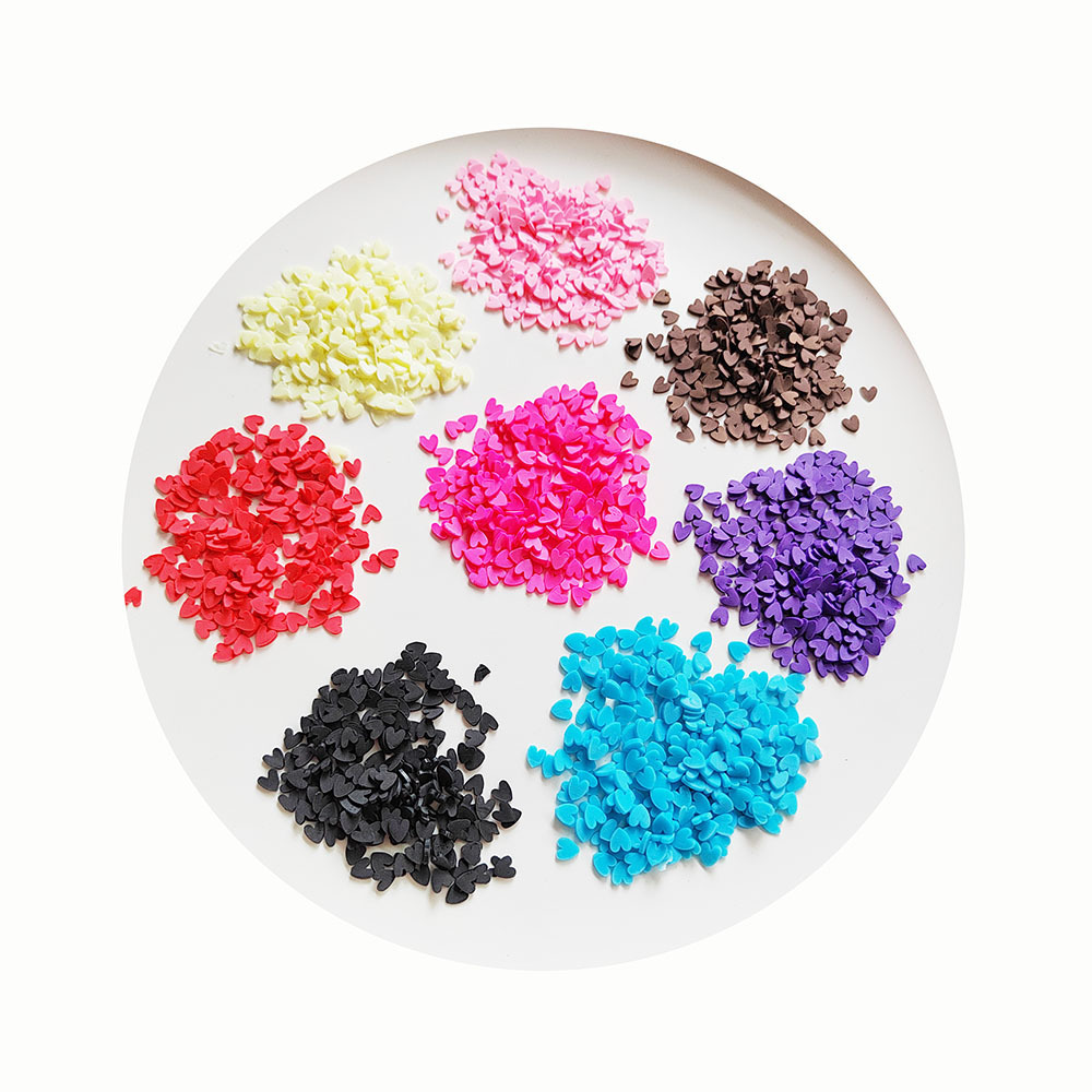 Colorful Flat Round 5mm Clay Polymer Slices Diy Scrapbook Cell Phone Case Slime Embellishments