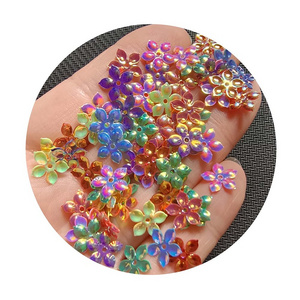 9mm Multicolor Large Flower Shape Sequins Ornament Supplies Sequins Tags Floral Embellishments DIY Crafts