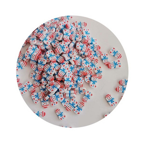 Christmas Themed Snowman Clay Slices Soft Sprinkles for Slime Decoration Crafts