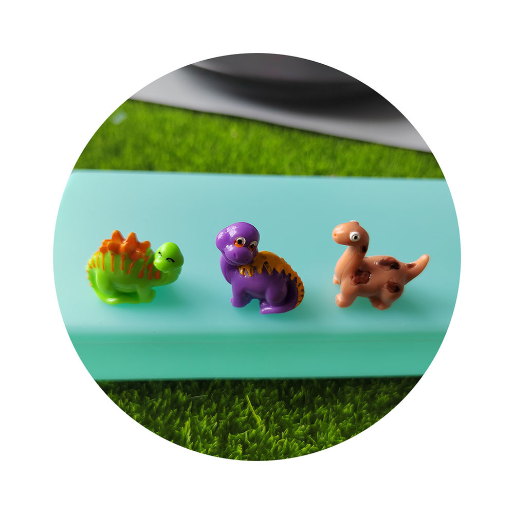 100Pcs Mini Dinosaur Figure Toys Fairy Garden Landscape Ornaments Best For Dinosaur Party Favors Cake Toppers Easter Eggs Filler