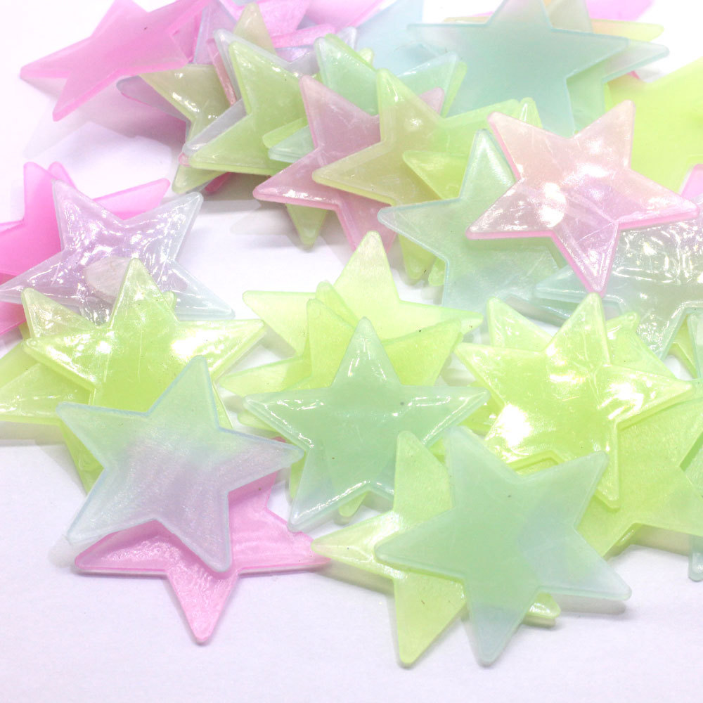 Kids Room Glow in Dark Toys Star Stickers for Bedroom Sofa Fluorescent Painting Toy PVC Stickers Luminous Plastic Acrylic