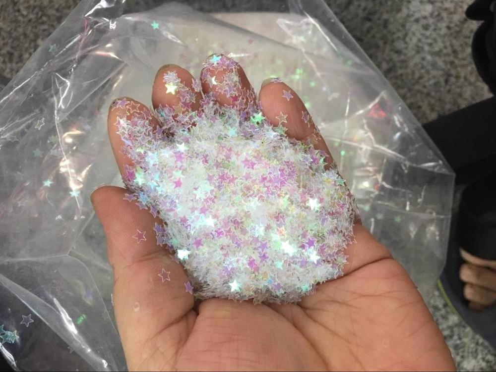 Bulk Star Confetti 3MM Laser Holographic Stars Glitter Sequins Confetti for Wedding Party Supplies & Nail Art